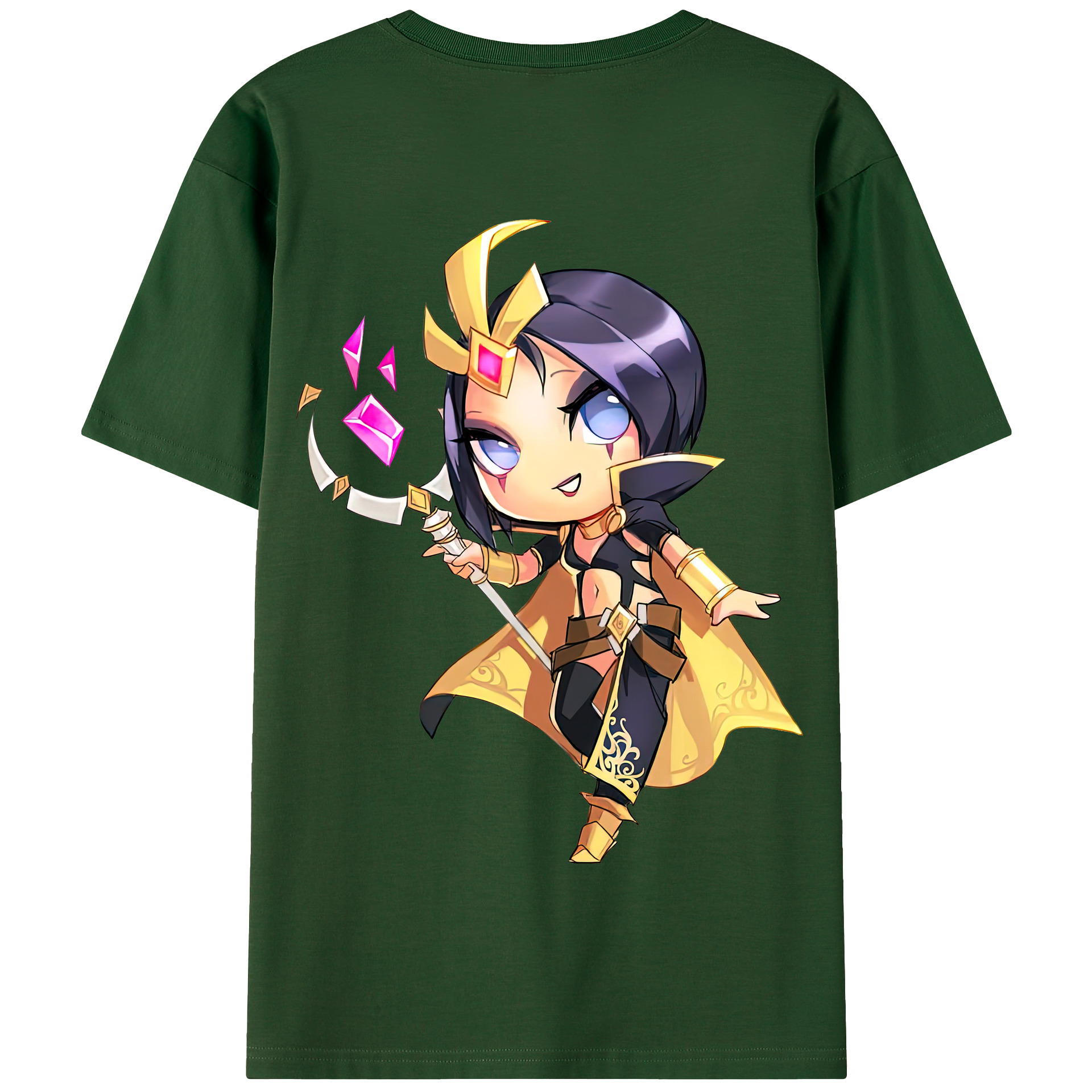 リーグ・オブ・レジェンド League of Legends LOL 綿100％半袖Tシャツ（背面プリント）